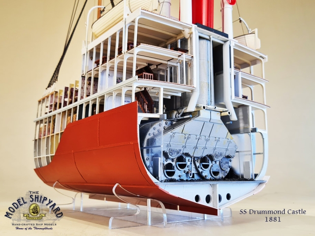 Cut Away ship model of SS Drummond Castle Model Ship Cut Away ship model of SS Drummond Castle Model Ship