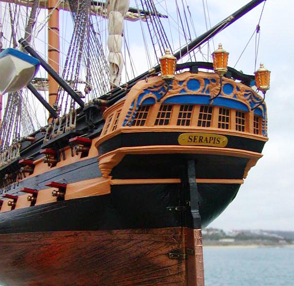 Wooden Ships Models | HMS Serapis | Model Ships for Sale