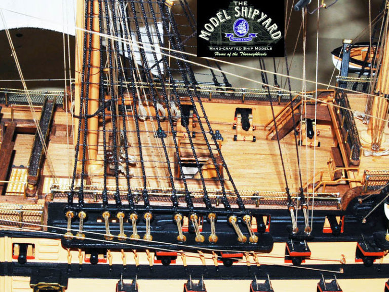 HMS Victory wooden scale Model Ship Quarter Deck 1 The Model Shipyard