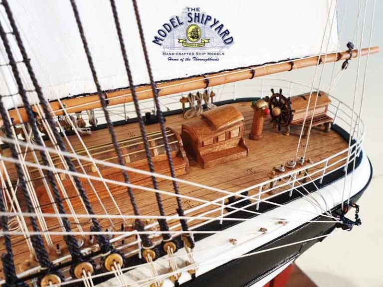 Euterpe Wooden Scale Model Ship Quarter Deck View The Model Shipyard