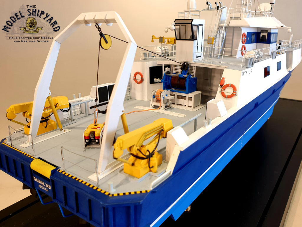 Thuwal Wooden Scale Model Ship Quarter Deck View The Model Shipyard